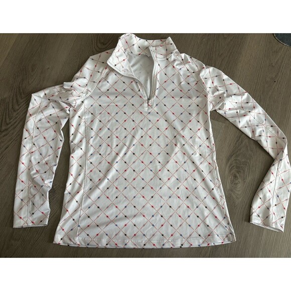 LADY HAGEN WOMENS PRINTED UV LONG SLEEVE GOLF TOP SIZE S EUC - Picture 2 of 10